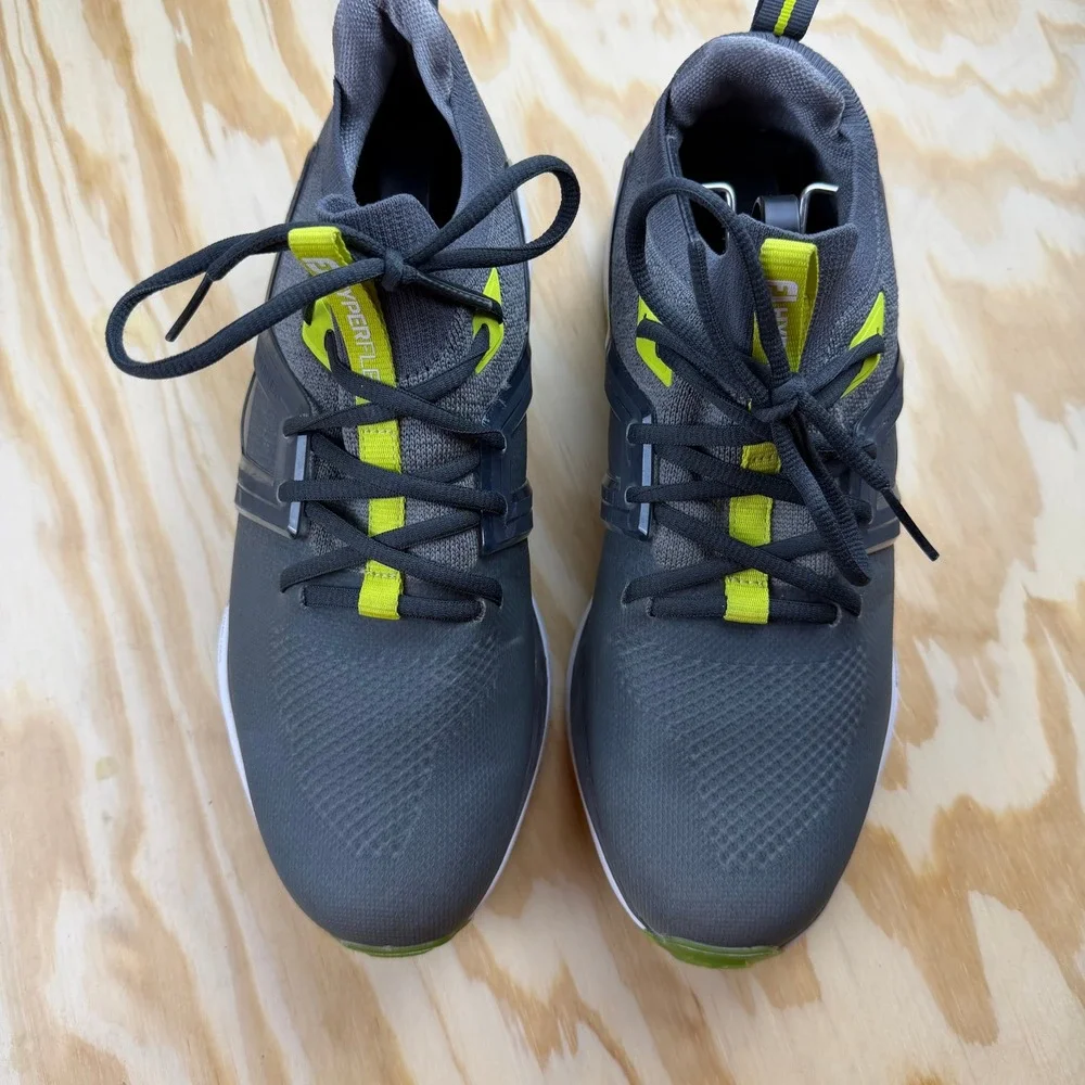 FootJoy HyperFlex Mens Golf Shoes Charcoal Grey Lime Green 51044 Size 8.5 W